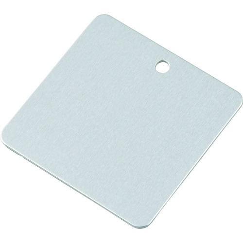 トラスコ中山 緑十字 バルブ開閉札 無地タイプ 特15-142 50×50mm 両面ニス加工 アルミ製(ご注文単位1枚)【直送品】