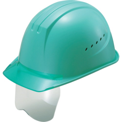 トラスコ中山 タニザワ エアライト搭載シールド面付ヘルメット 帽体色 グリーン　799-5733（ご注文単位1個）【直送品】