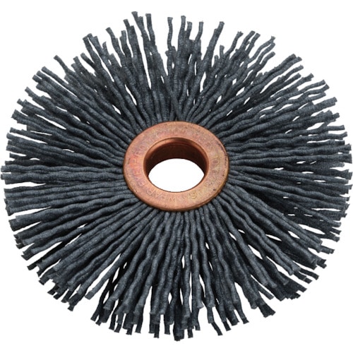 トラスコ中山 バーテック ナイロックスコパーセンターホイルブラシ CY-3(ご注文単位1枚)【直送品】