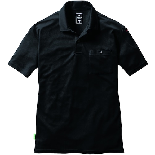 トラスコ中山 バ-トル 半袖ポロシャツ167-35-XLブラック(ご注文単位1着)【直送品】