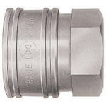 トラスコ中山 日東 TSPカプラ ステンレス製 ニトリルゴムSG(NBR)(おねじ取付用ソケット) 相手側R2(00737)(ご注文単位1個)【直送品】