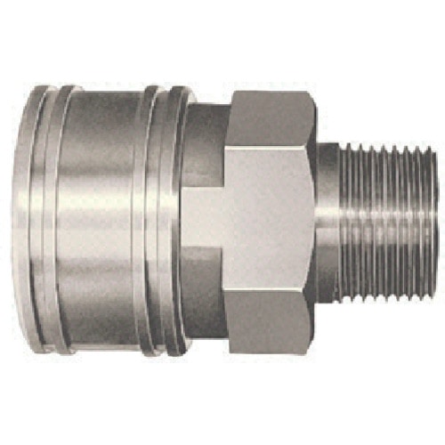 トラスコ中山 日東 TSPカプラ 鋼鉄製 ニトリルゴムSG(NBR)(めねじ取付用ソケット) 相手側Rc2(00856)(ご注文単位1個)【直送品】