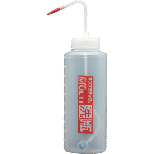 トラスコ中山 サンプラ マルチ洗瓶1000ml赤（ご注文単位1本）【直送品】