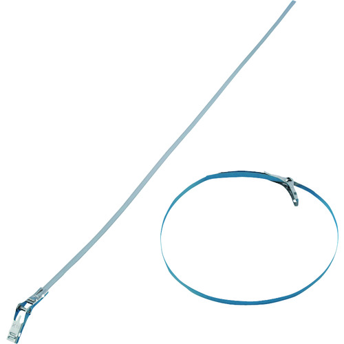 トラスコ中山 緑十字 ステンレスベルト(締付金具付) SB-900 10mm幅×900mm 2本組(ご注文単位1組)【直送品】