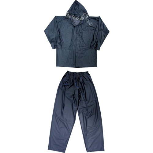 トラスコ中山 カジメイク レインワーク ネイビー 3L(ご注文単位1着)【直送品】