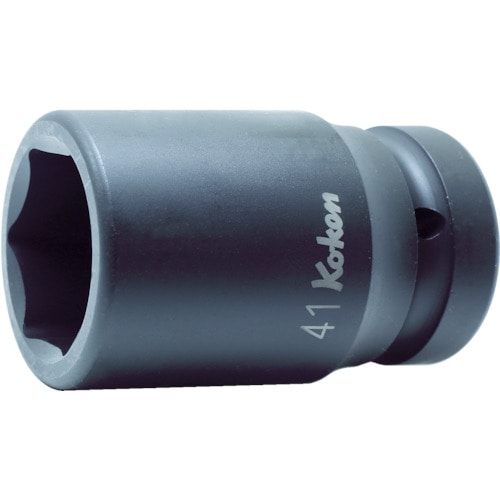 トラスコ中山 コーケン 薄肉インパクトセミディープソケット 対辺38 差込角25.4全長85(ご注文単位1個)【直送品】