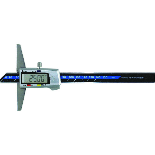 トラスコ中山 シンワ デジタルデップスゲージ 150mm ホールド機能付(ご注文単位1個)【直送品】