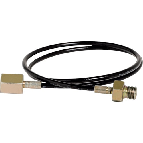 トラスコ中山 セイン スナップ・チェック 検圧ホース 両端金具(G1/4オネジ×G1/4メネジ)付 2500mm(ご注文単位1本)【直送品】