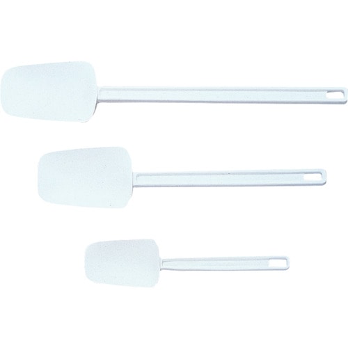 トラスコ中山 エレクター ラバーメイド スプーン型スパチュラ ホワイト 819-4678(ご注文単位1本)【直送品】