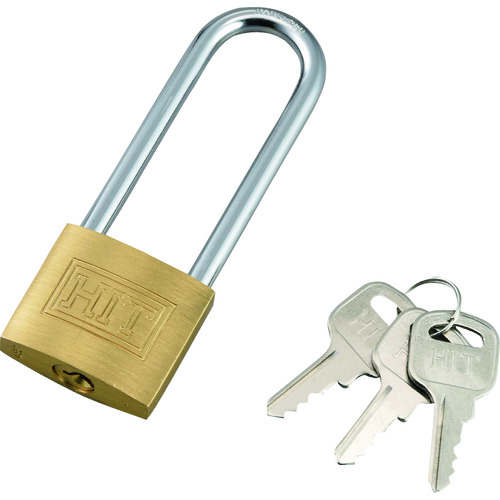 トラスコ中山 緑十字 南京錠(キーロック) キーロック-A 108×38×13mm 真ちゅう製(ご注文単位1個)【直送品】