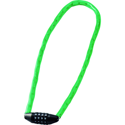 トラスコ中山 緑十字 チェーンロック(ダイヤル錠タイプ) 緑 CD-100G 全長1000mm フリーダイヤル(ご注文単位1本)【直送品】