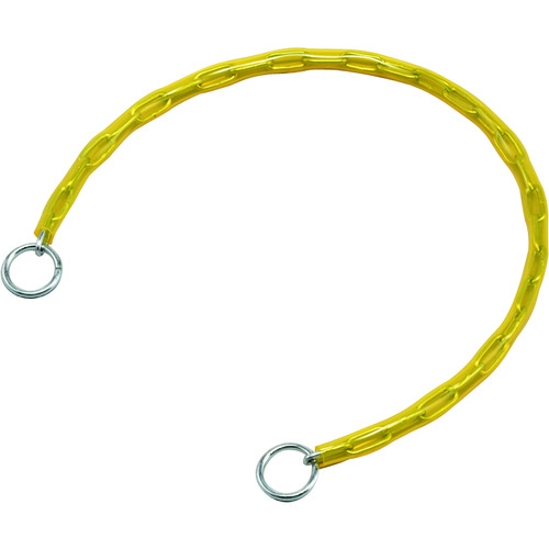 トラスコ中山 緑十字 チェーンロック(錠別売タイプ) 黄 チェイン-60Y 長さ600mm 両端リング付(ご注文単位1本)【直送品】