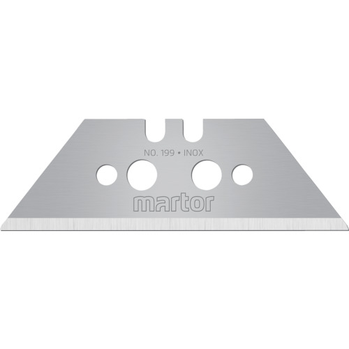 トラスコ中山 martor 特殊用カッター用替刃 TPAPEZOID BLADE ステンレス 199 10枚入（ご注文単位1箱）【直送品】