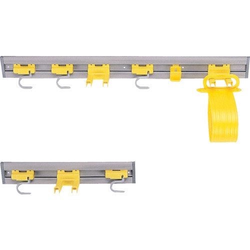 トラスコ中山 エレクター ラバーメイド クローゼットオーガナイザー グレイ(ご注文単位1本)【直送品】