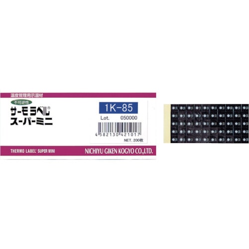 トラスコ中山 日油技研 サーモラベルスーパミニ1点表示 不可逆性 85度(ご注文単位1ケース)【直送品】