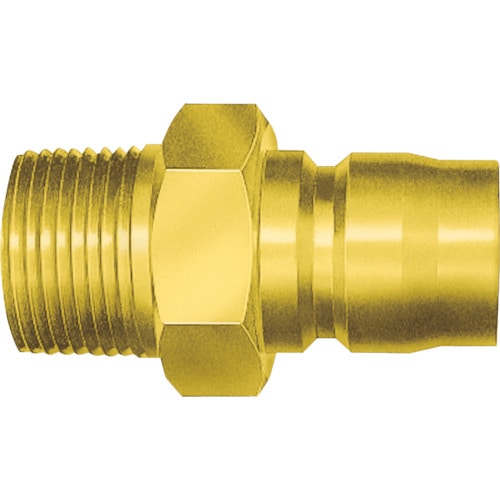 トラスコ中山 日東 TSPカプラ 真ちゅう製(めねじ取付用プラグ) 相手側Rc1/8(00562)(ご注文単位1個)【直送品】