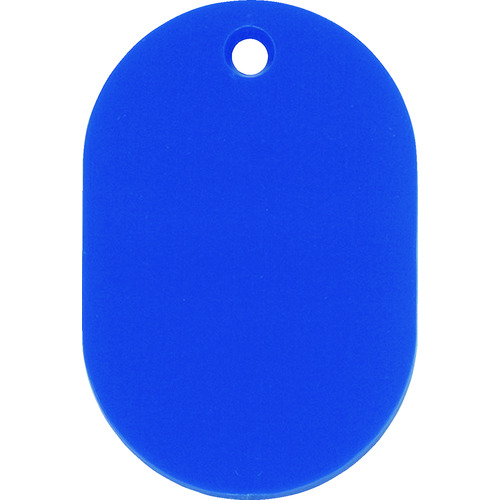トラスコ中山 緑十字 小判札(無地札) 小判札45-BL 青 45×30mm スチロール樹脂（ご注文単位1枚）【直送品】