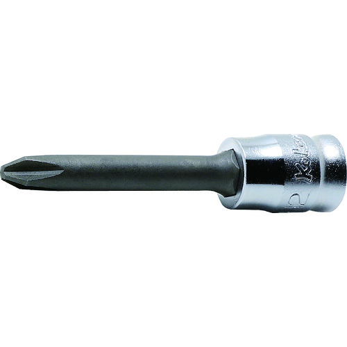 トラスコ中山 コーケン 6.35mm差込 Z-EALプラスビットソケット全長50mmNo.2(ご注文単位1個)【直送品】