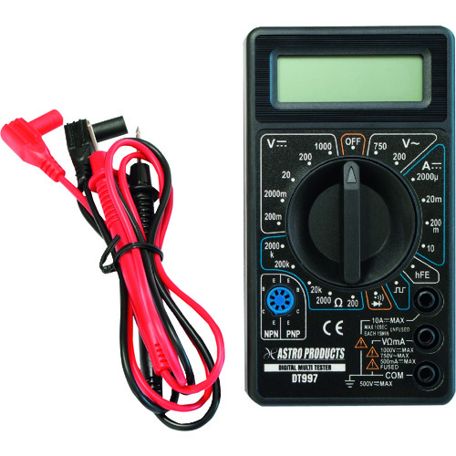 トラスコ中山 アストロプロダクツ デジタルマルチテスター DT997(ご注文単位1個)【直送品】
