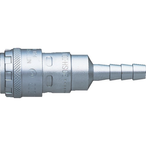 トラスコ中山 日東 ホース取付用ソケット ハイカプラ200 鋼鉄製 相手側ホースサイズ1/4(78280)(ご注文単位1個)【直送品】