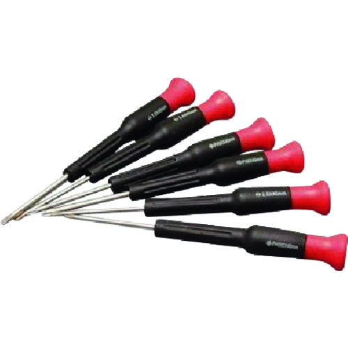 トラスコ中山 アストロプロダクツ 6PC 精密ドライバーセット(ご注文単位1セット)【直送品】