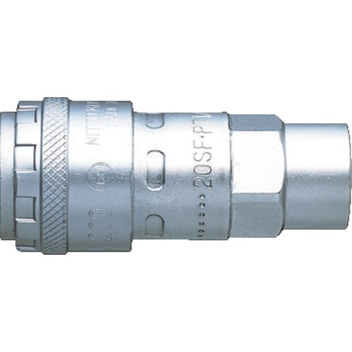 トラスコ中山 日東 おねじ取付用ソケット ハイカプラ200 鋼鉄製 相手側取付ねじサイズR1/4(71210)(ご注文単位1個)【直送品】