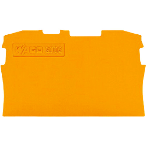 トラスコ中山 WAGO 端子台エンドプレート2001・2002・2201・2202シリーズ共用2線式 橙 10個（ご注文単位1箱）【直送品】