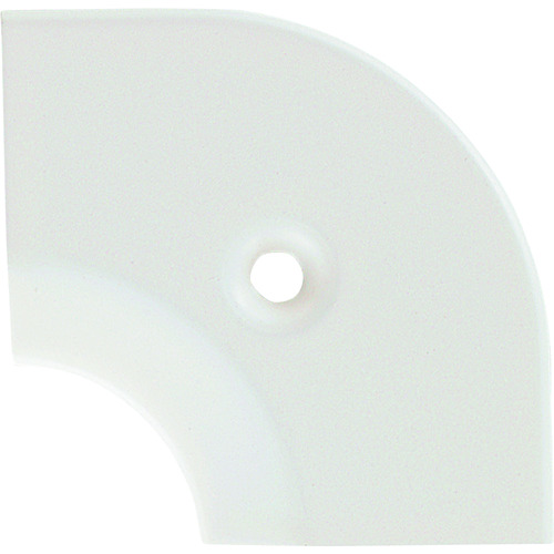 トラスコ中山 ASSIST 床金物20-111LM(WHO)ヘの字押えコーナー アルミホワイト 入隅 43×43mm(ご注文単位1個)【直送品】