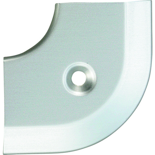 トラスコ中山 ASSIST 床金物20-111LSヘの字押えコーナー アルミシルバー 出隅 43×43mm(ご注文単位1個)【直送品】