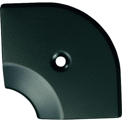 トラスコ中山 ASSIST 床金物20-112LBLヘの字押えコーナー アルミブラック 入隅 53×53mm(ご注文単位1個)【直送品】
