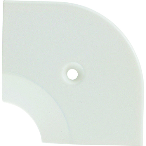 トラスコ中山 ASSIST 床金物20-112LM(WHO)ヘの字押えコーナー アルミホワイト 入隅 53×53mm(ご注文単位1個)【直送品】