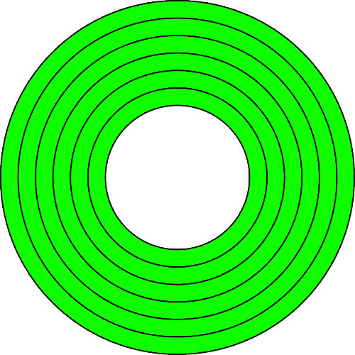 トラスコ中山 緑十字 マーキング用ステッカー(ゲージマーカーステッカー) 緑 マーキング-100G 内径40-90mmΦ 10枚組 PET（ご注文単位1組）【直送品】