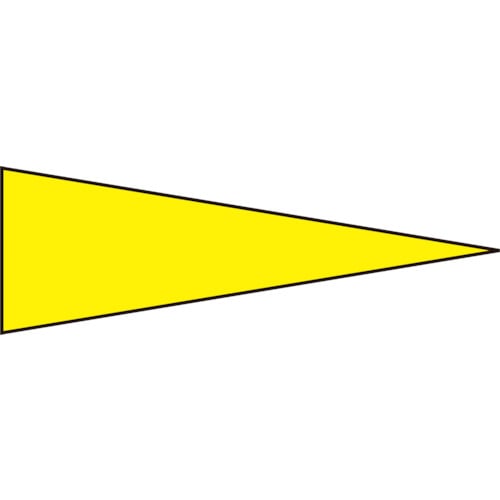 トラスコ中山 緑十字 マーキング用ステッカー(ゲージマーカーステッカー) 黄 マーキング-515Y 5×15mm三角 100枚組 PET（ご注文単位1組）【直送品】