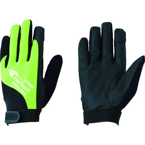 トラスコ中山 アトム 合皮手袋 ファインタッチ メカニック グリーン L(ご注文単位1組)【直送品】