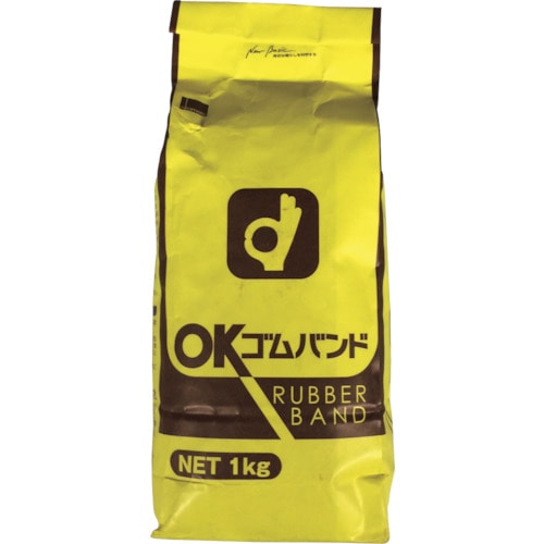 トラスコ中山 オカモト ゴムバンド 1kg袋 (2000本入)(ご注文単位1袋)【直送品】