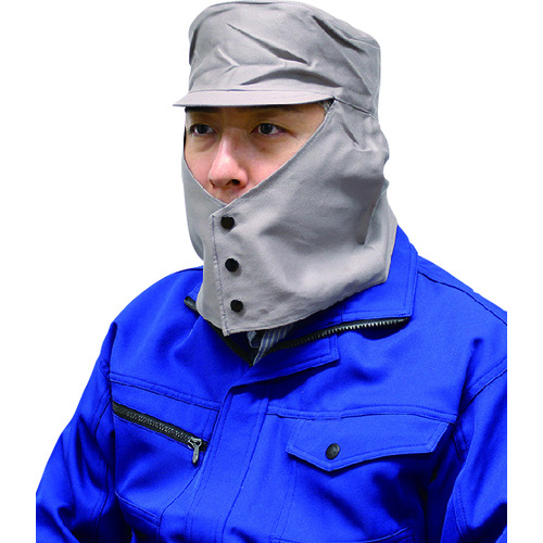 トラスコ中山 NIKKO 溶接頭巾天丸グレー1号大(ご注文単位1個)【直送品】