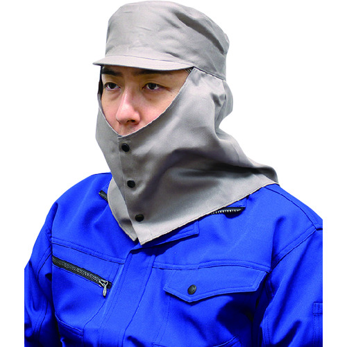 トラスコ中山 NIKKO 溶接頭巾天丸グレー2号大(ご注文単位1個)【直送品】