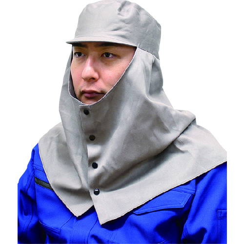 トラスコ中山 NIKKO 溶接頭巾天丸グレー3号(ご注文単位1個)【直送品】