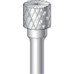 トラスコ中山 ナカニシ チタンコート超硬カッター円筒(ダブルカット・エンドカット付)刃径6.3mm 刃長5mm(ご注文単位1本)【直送品】