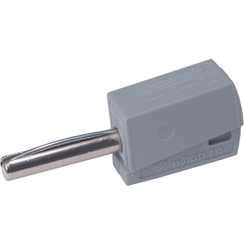 トラスコ中山 WAGO バナナプラグ グレー 4個入（ご注文単位1パック）【直送品】