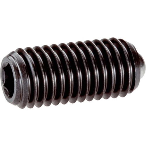 トラスコ中山 HALDER スプリングプランジャ ボール六角穴付 快削鋼 ボール径2 106-2196(ご注文単位1個)【直送品】