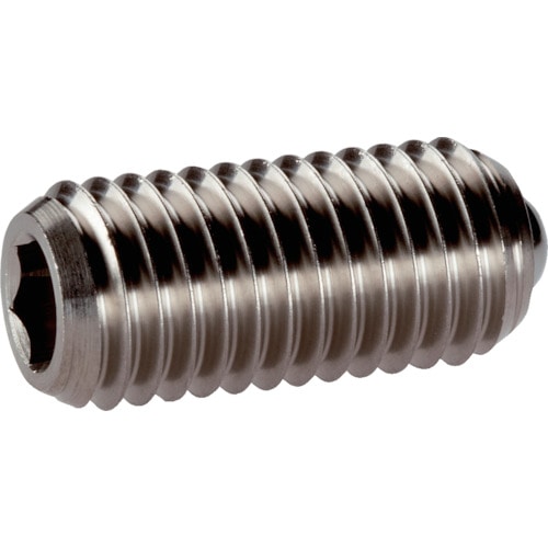 トラスコ中山 HALDER スプリングプランジャ ボール六角穴付 ステンレス鋼 ボール径8.5 106-5274(ご注文単位1個)【直送品】