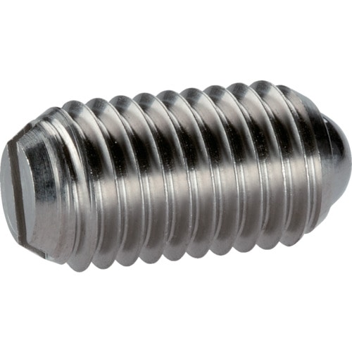 トラスコ中山 HALDER スプリングプランジャ ボール、スロット付 ステンレス鋼 ボール径4.5(ご注文単位1個)【直送品】