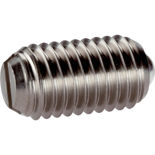 トラスコ中山 HALDER スプリングプランジャ ボールスロット付 ステンレス鋼 106-6855(ご注文単位1個)【直送品】