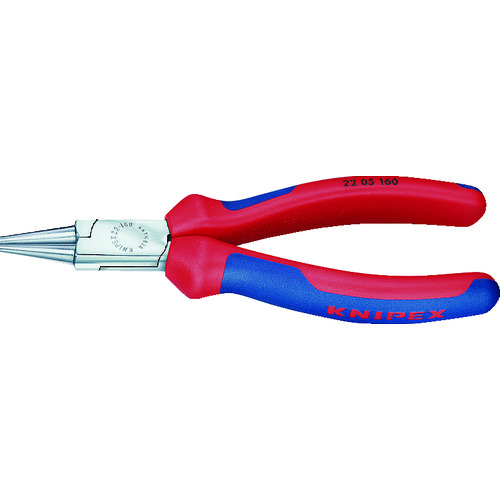 トラスコ中山 KNIPEX 2205-160 丸ペンチ(ご注文単位1個)【直送品】