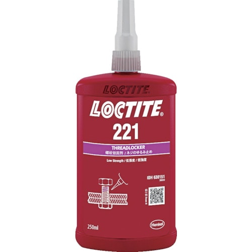 トラスコ中山 ロックタイト ネジロック剤 221 250ml(ご注文単位1本)【直送品】