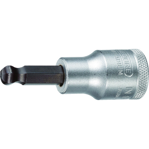 >トラスコ中山 GEDORE ボールポイントヘキサゴンビットソケット IN19K 1/2 6mm(ご注文単位1個)【直送品】