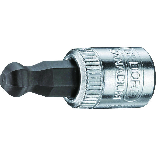 トラスコ中山 GEDORE ボールポイントヘキサゴンビットソケット IN20K 対辺4mm(ご注文単位1個)【直送品】