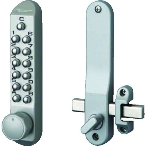 >トラスコ中山 長沢 キーレックスミニ 22204 面付本締錠(ご注文単位1組)【直送品】