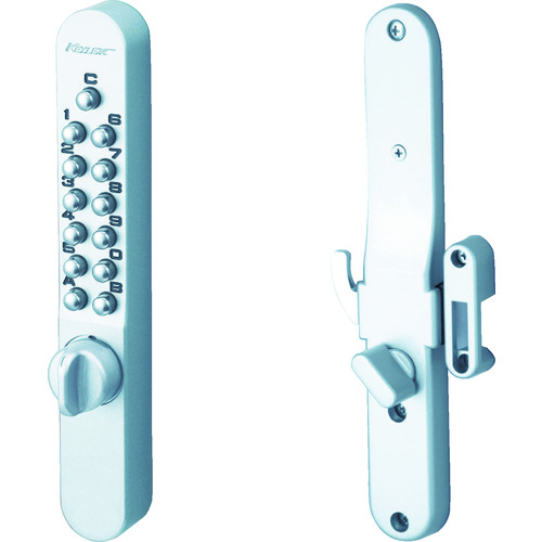 トラスコ中山 長沢 面付引戸鎌錠“キーレックス”AS(ご注文単位1組)【直送品】